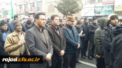 حضور جمعی از کارکنان پردیس شهید رجایی در مراسم سوگواری خیابانی مردم شهید پرور ارومیه بمناسبت شهادت سردار سرافراز اسلام سپهبد حاج قاسم سلیمانی و همرزمان ایشان 