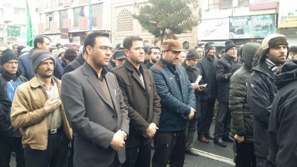 حضور جمعی از کارکنان پردیس شهید رجایی در مراسم سوگواری خیابانی مردم شهید پرور ارومیه بمناسبت شهادت سردار سرافراز اسلام سپهبد حاج قاسم سلیمانی و همرزمان ایشان 