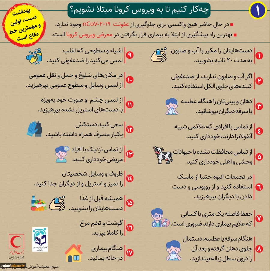 روش های پیشگیری از بیماری کرونا 7