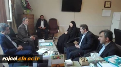 دکتر عادل نجف زاده منتخب مردم خوی و چایپاره در مجلس یازدهم با حضور در دانشگاه فرهنگیان آذربایجان غربی با دکتر محمودلو مدیر امورپردیس های استان دیدار و گفتگو کرد 