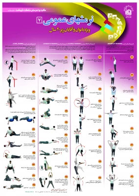 پوسترهای ورزشی با قابلیت انجام در محیط منزل (ویژه ایام کرونایی) 4