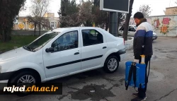 عملیات ضدعفونی و گندزدایی دانشگاه فرهنگیان استان آذربایجان غربی  به صورت روزانه در راستای کنترل شیوع ویروس کرونا انجام می شود 2