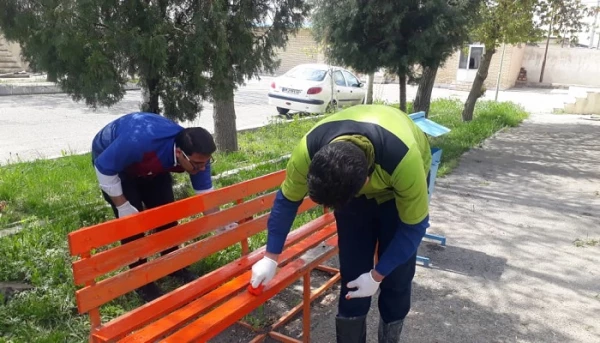 عملیات ضدعفونی و گندزدایی دانشگاه فرهنگیان استان آذربایجان غربی  به صورت روزانه در راستای کنترل شیوع ویروس کرونا انجام می شود 4