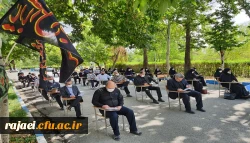 مراسم عزاداری سرور و سالار شهیدان امام حسین (ع) و یاران باوفایش با حضور مسئولین، اساتید، کارکنان و جمعی از دانشجویان در محوطه دانشگاه فرهنگیان استان آذربایجان غربی برگزار شد