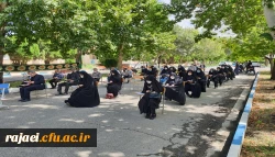 مراسم عزاداری سرور و سالار شهیدان امام حسین (ع) و یاران باوفایش با حضور مسئولین، اساتید، کارکنان و جمعی از دانشجویان در محوطه دانشگاه فرهنگیان استان آذربایجان غربی برگزار شد 3