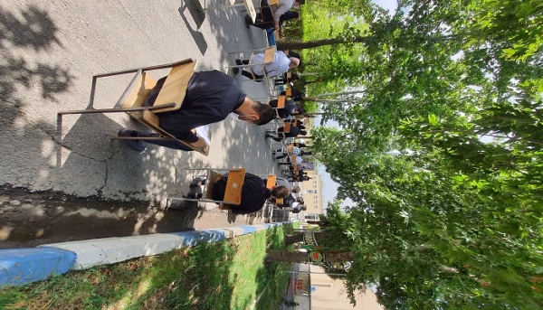 مراسم عزاداری سرور و سالار شهیدان امام حسین (ع) و یاران باوفایش با حضور مسئولین، اساتید، کارکنان و جمعی از دانشجویان در محوطه دانشگاه فرهنگیان استان آذربایجان غربی برگزار شد 5